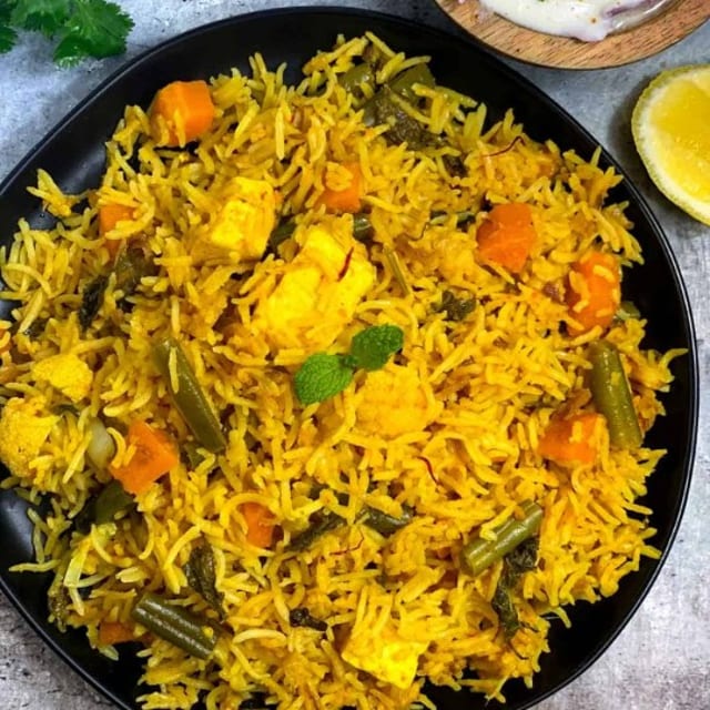 Vegetarian Biryani.