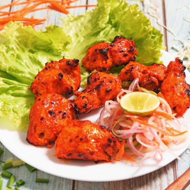 Chicken Mint Malai Kabab.